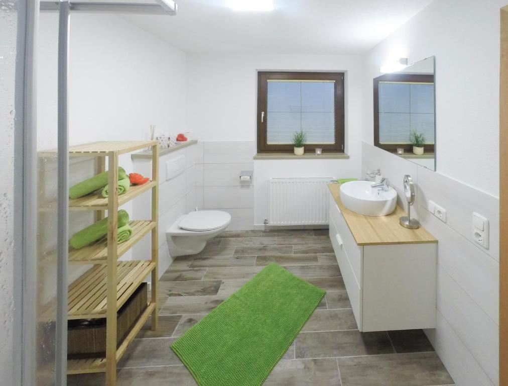 Koupelna v ubytování Haus Binder