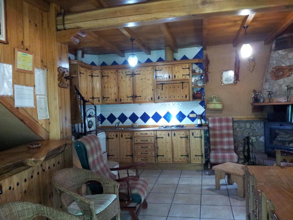 Kuchyň nebo kuchyňský kout v ubytování Casa Rural Santa Bárbara