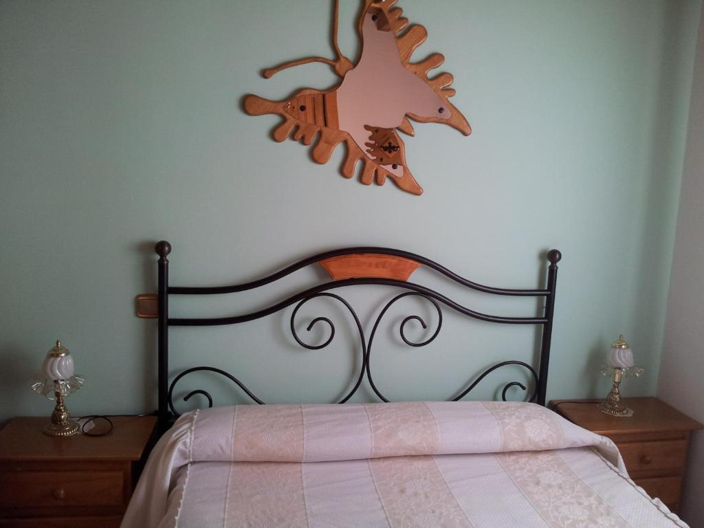 Postel nebo postele na pokoji v ubytování Casa Rural Santa Bárbara