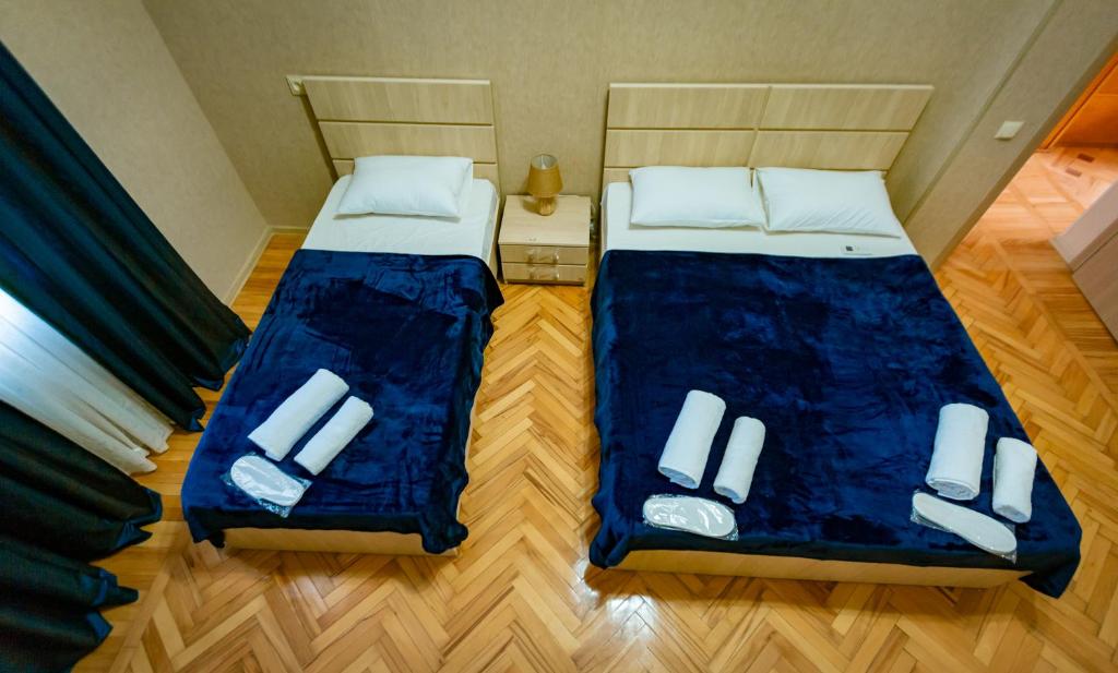 Postel nebo postele na pokoji v ubytování Boutique Hotel Talaveri In Telavi