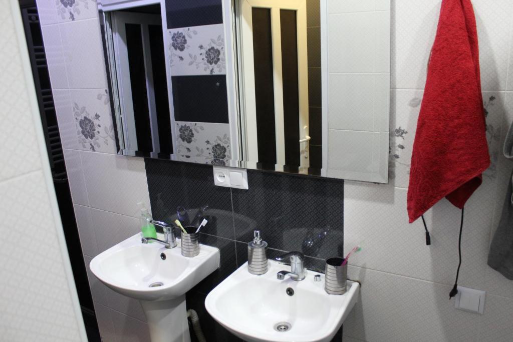 Koupelna v ubytování Arm Hostel
