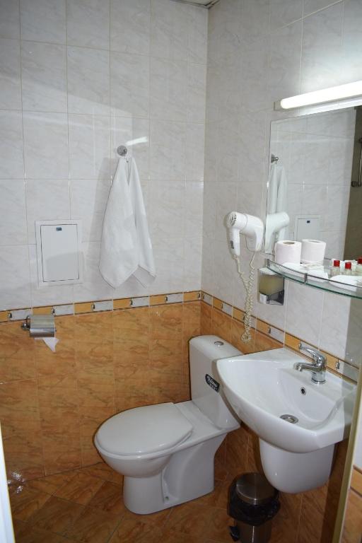 Koupelna v ubytování Slavyanska Beseda Hotel