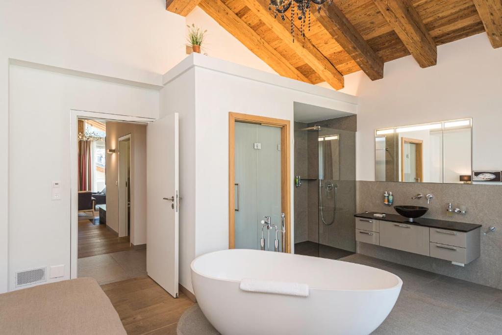 Koupelna v ubytování Matthiol Appartements