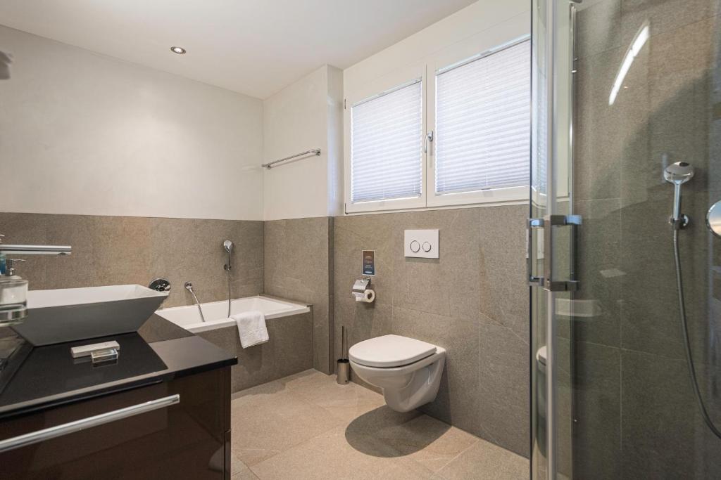 Koupelna v ubytování Matthiol Appartements