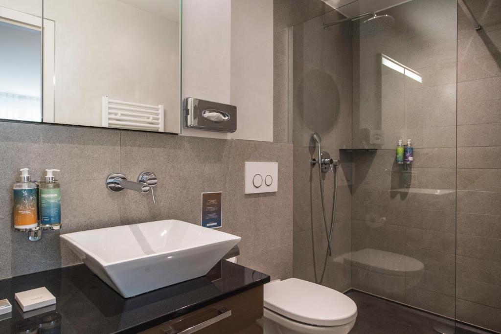 Koupelna v ubytování Matthiol Appartements