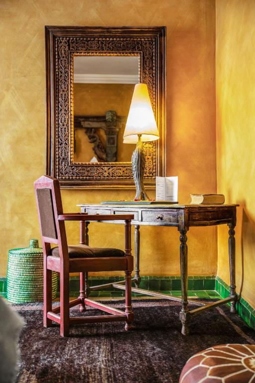 Posezení v ubytování Riad Ayadina & SPA