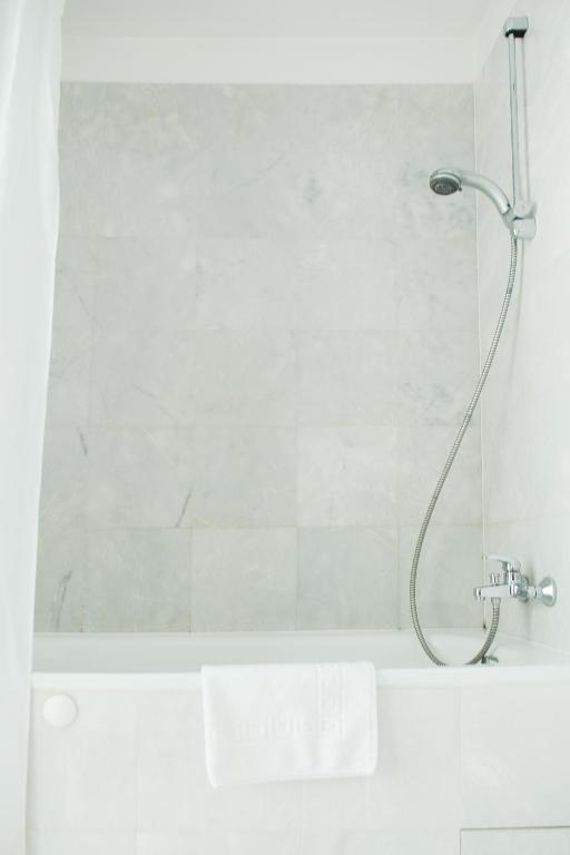 Koupelna v ubytování Amicus Hotel