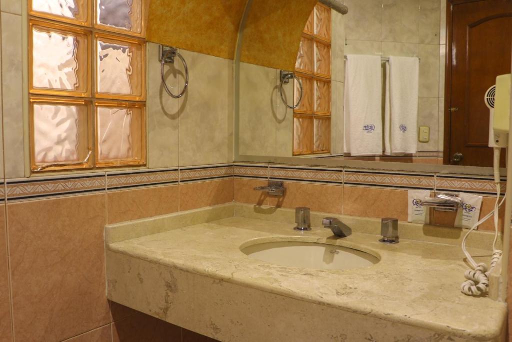 Koupelna v ubytování Motel Caribe