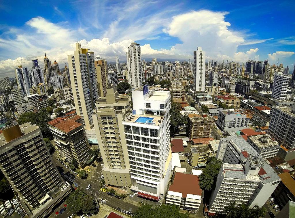 Vista general de Panamà o vistes de la ciutat des de l'hotel