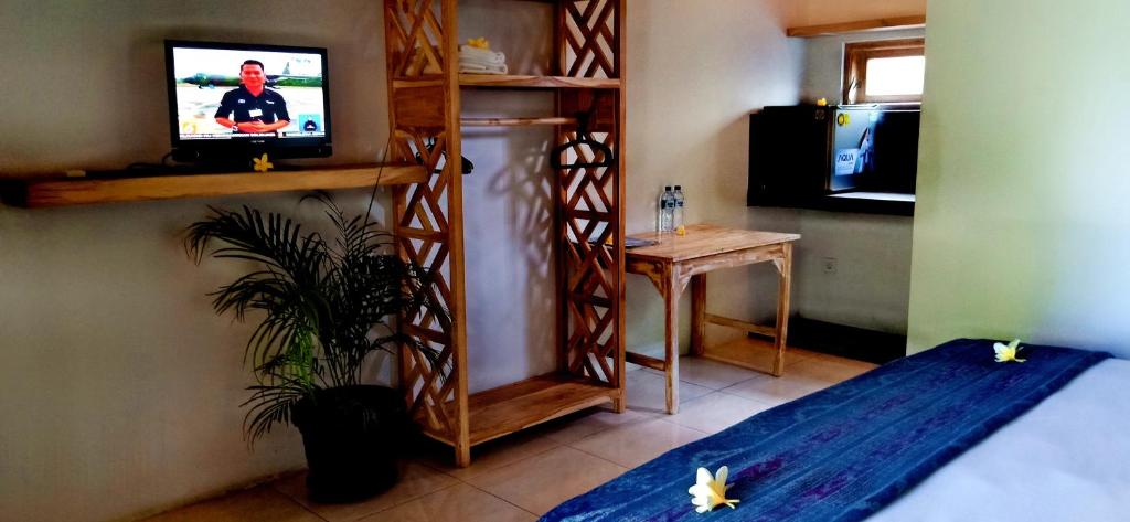 TV a/nebo společenská místnost v ubytování Baliwid Villa Ubud