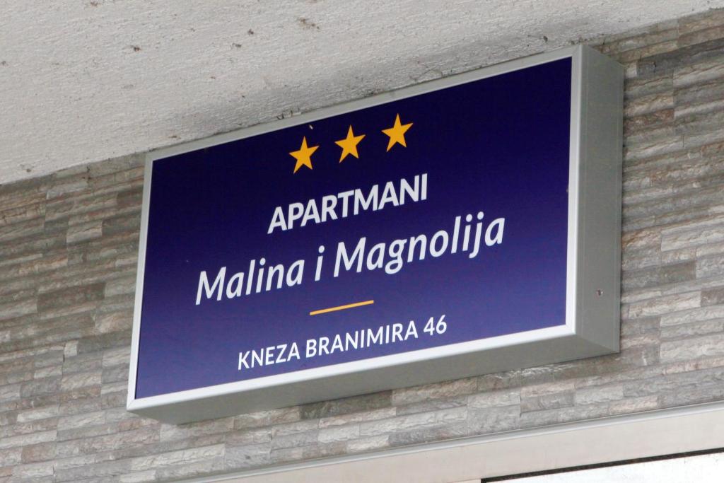 Certifikát, hodnocení, plakát nebo jiný dokument vystavený v ubytování Apartman Malina