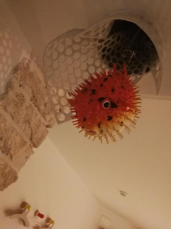Koupelna v ubytování Hôtel de la Pinède