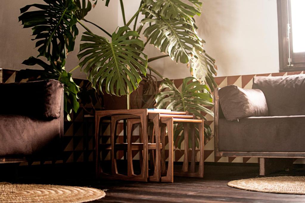 Posezení v ubytování Casa Boumort