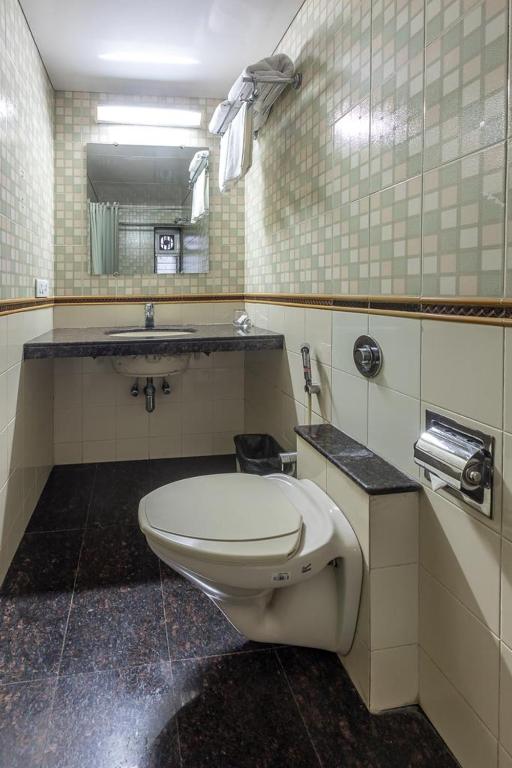 Koupelna v ubytování Hotel Ameya