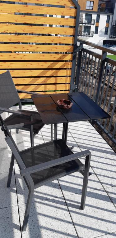 Balkón alebo terasa v ubytovaní Apartament 4 osobowy w Bel Mare