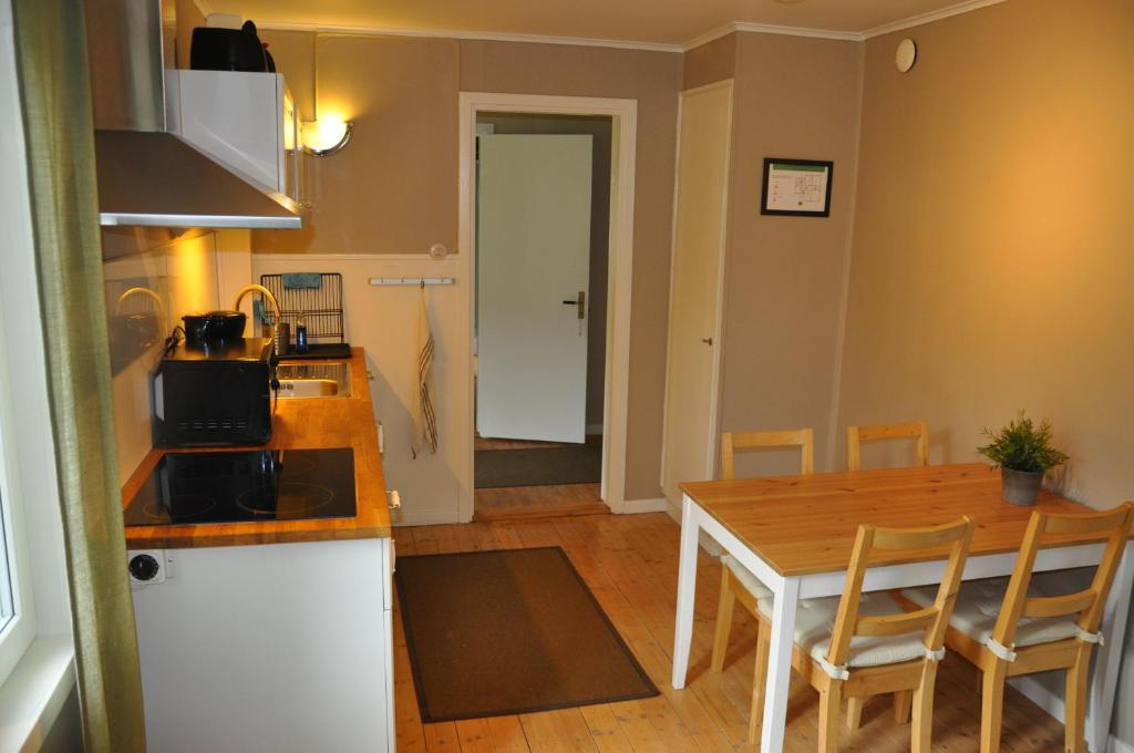 Kuchyň nebo kuchyňský kout v ubytování Hotel & Pensionat Björkelund