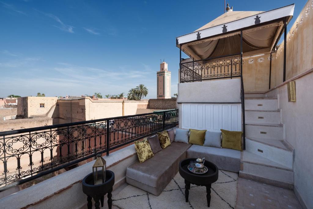 Balkón nebo terasa v ubytování Riad Spice by Marrakech Riad