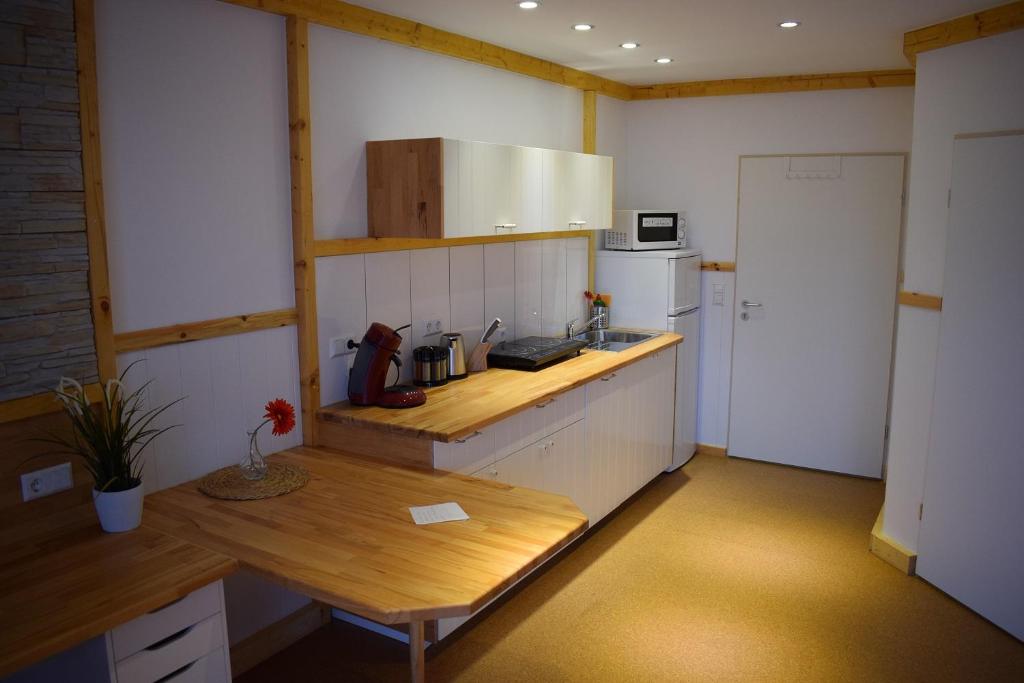 Кухня или мини-кухня в Apartmenthaus Erlenbach
