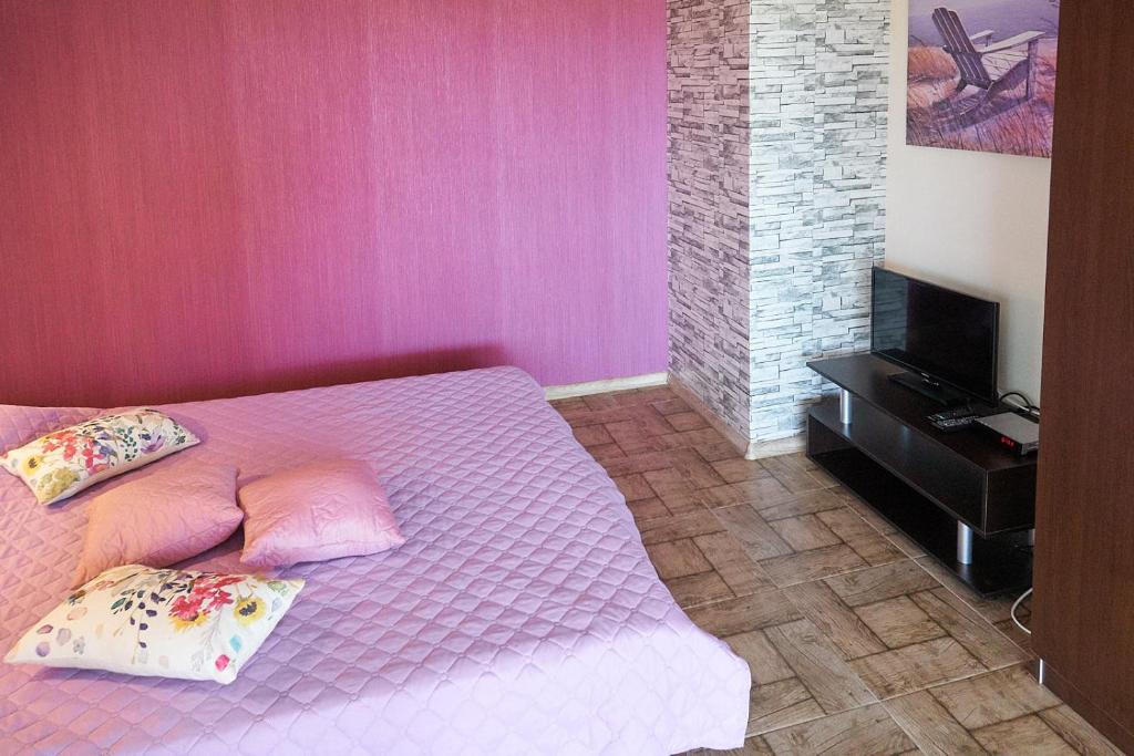 TV a/nebo společenská místnost v ubytování Hotel Sea Star Приморско