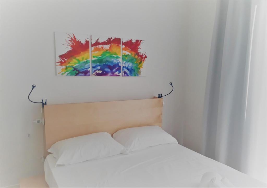 Postel nebo postele na pokoji v ubytování Luna Blu
