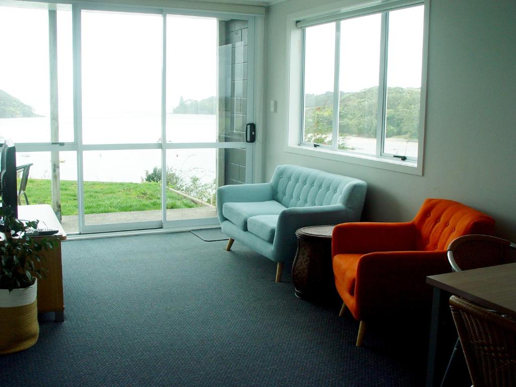 Posezení v ubytování Mangonui Motel