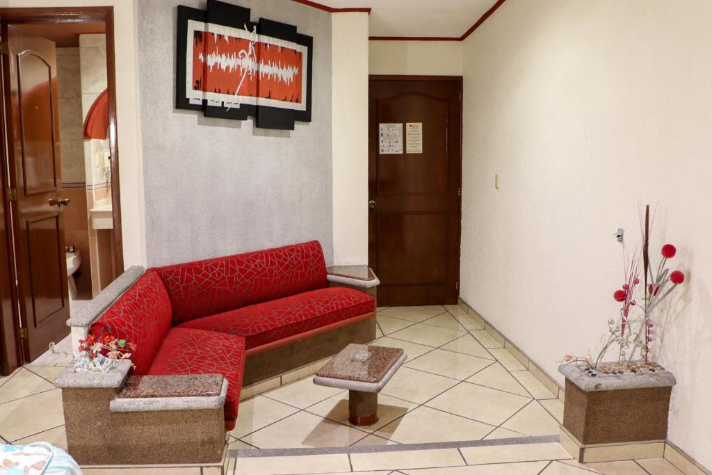 Posezení v ubytování Motel Caribe