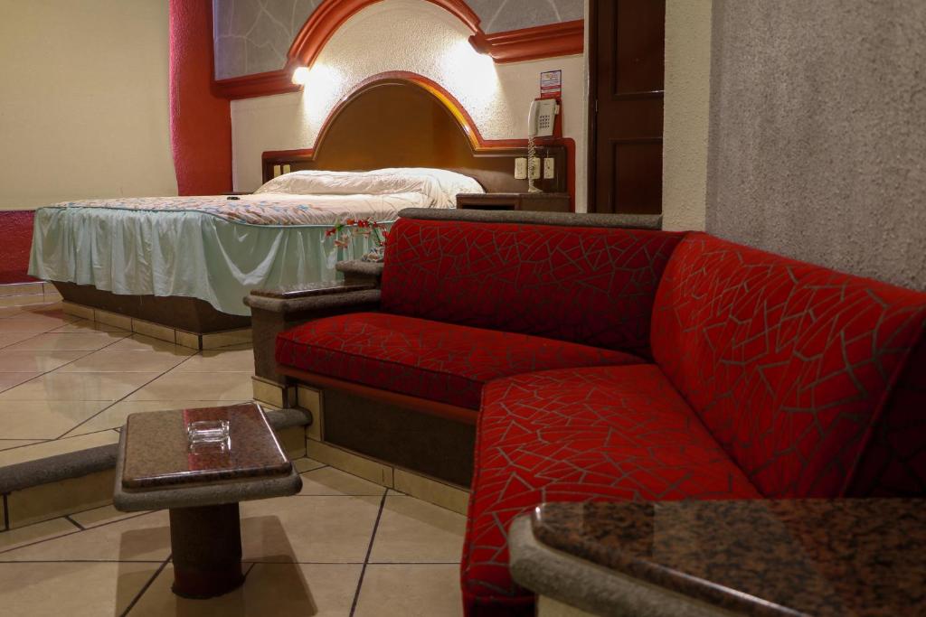 Posezení v ubytování Motel Caribe