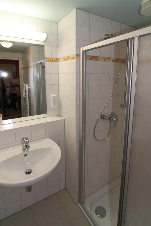 Koupelna v ubytování JUFA Hotel Grünau im Almtal