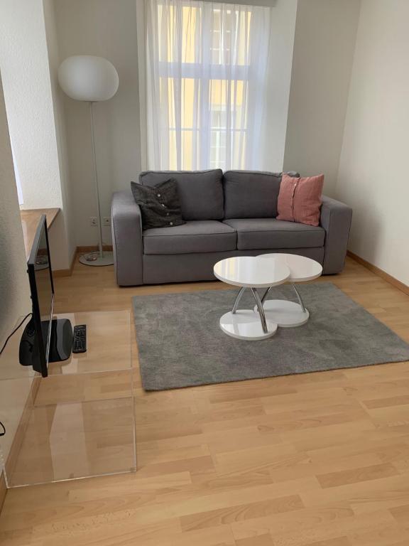 Posezení v ubytování Haus zur Eiche Private 3,5 Zimmerwohnung bis zu 8 Gäste