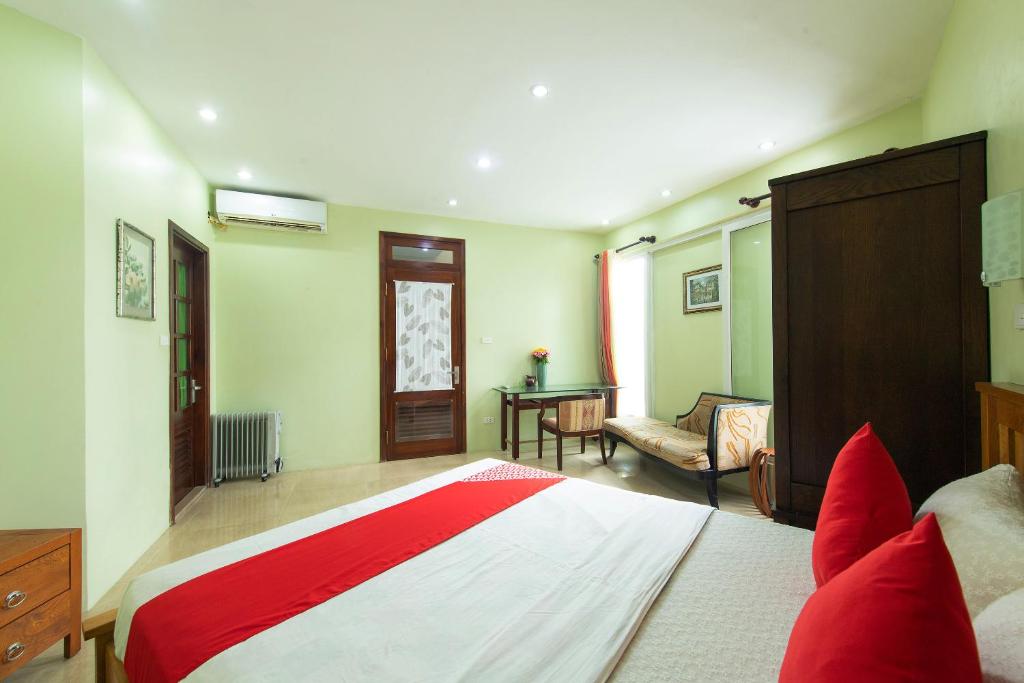 Postel nebo postele na pokoji v ubytování Auntie Liên's Homestay