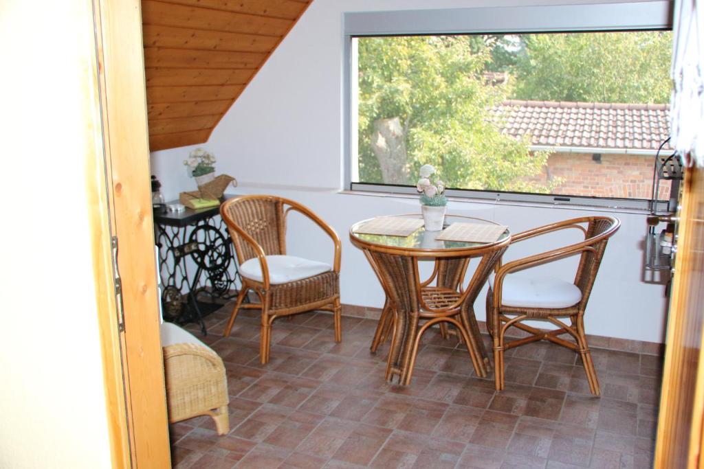 Balkón nebo terasa v ubytování Ferienwohnung Morgensonne