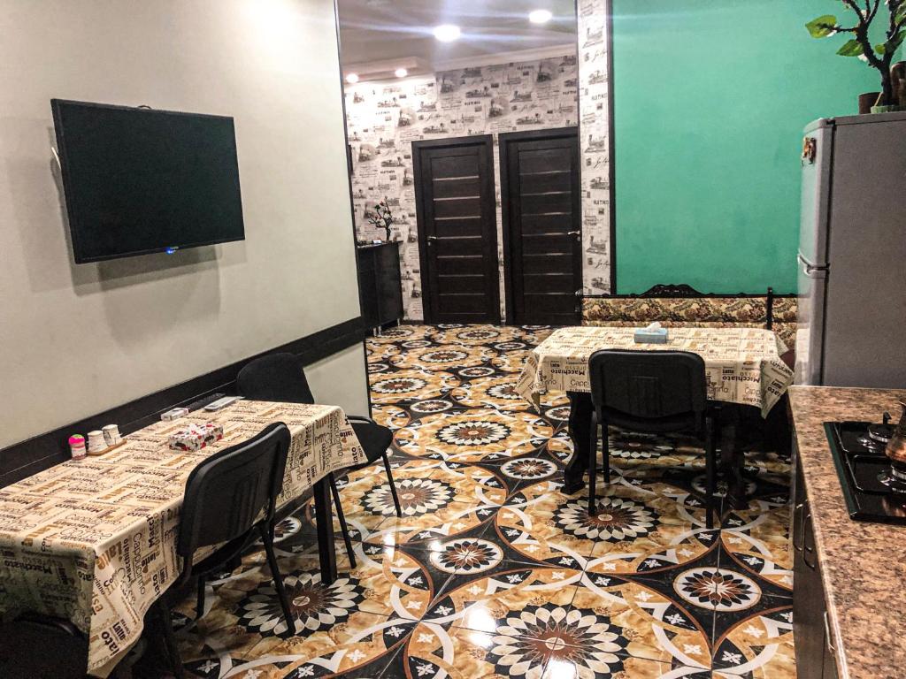 TV a/nebo společenská místnost v ubytování Hotel Victoria