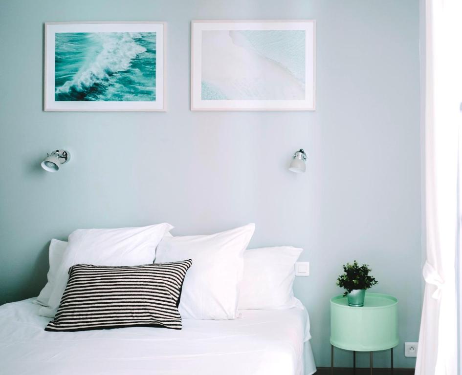 Postel nebo postele na pokoji v ubytování Coliving Biarritz
