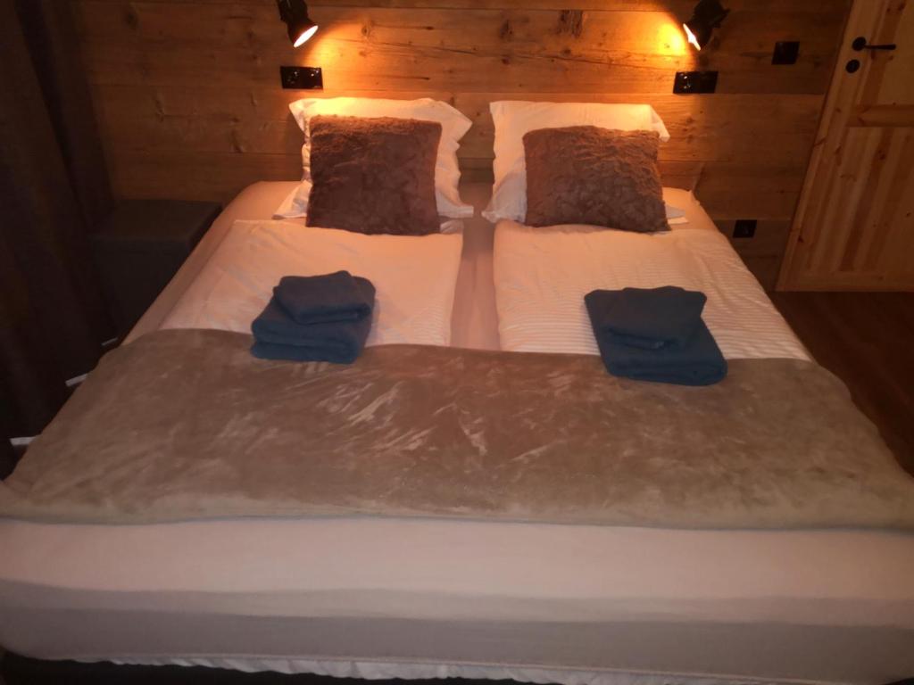 Posteľ alebo postele v izbe v ubytovaní De nussi's chalet 3