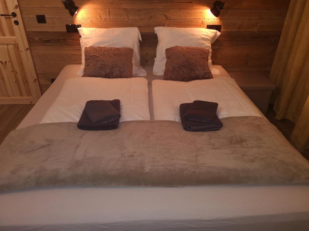 Posteľ alebo postele v izbe v ubytovaní De nussi's chalet 3