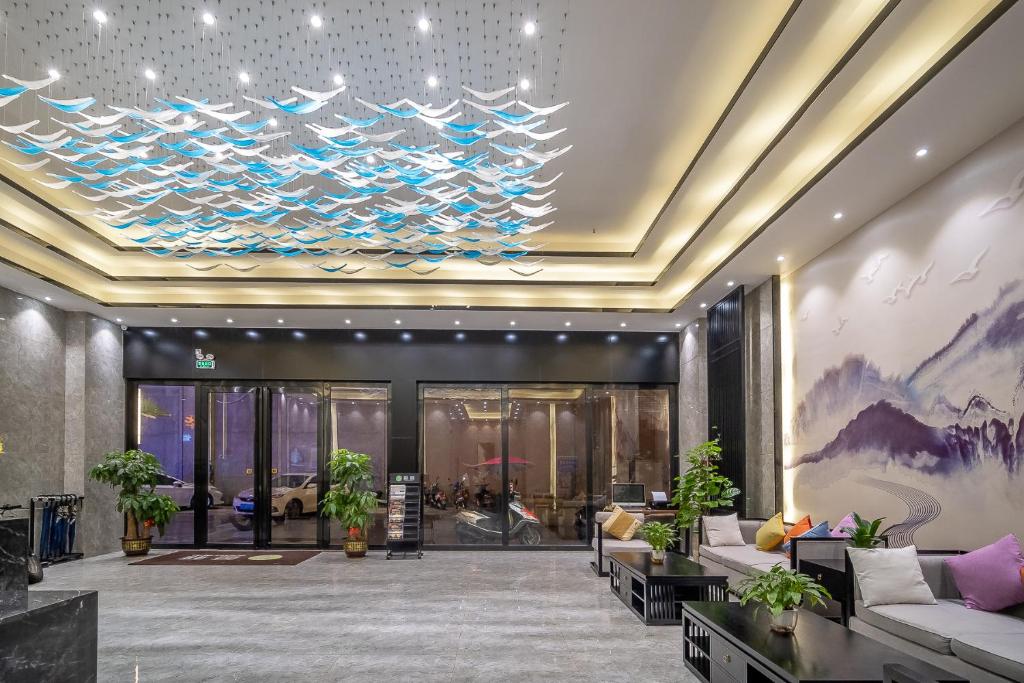 Posezení v ubytování Zhongshan Bafei Hotel