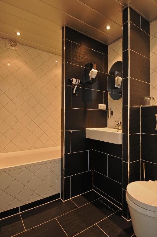 Koupelna v ubytování B&B de Valkenhorst