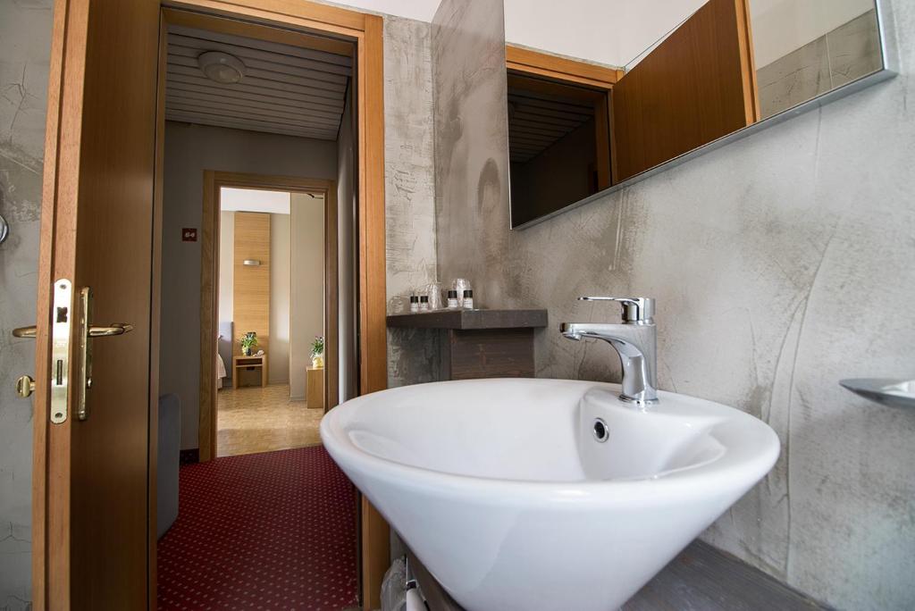 Koupelna v ubytování Hotel Clarici