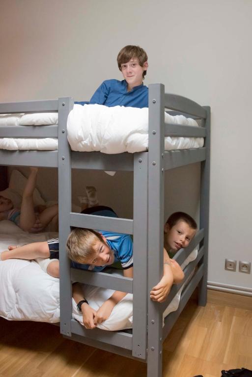 Postel nebo postele na pokoji v ubytování Gîte de La Jéraphie