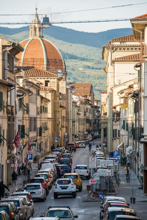 A general view of Pistoia or a view of the city taken from a vendégházakat