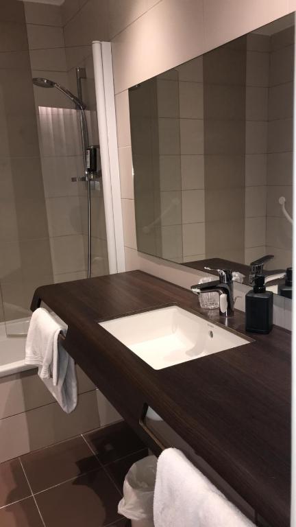 Koupelna v ubytování Hôtel Vulcain
