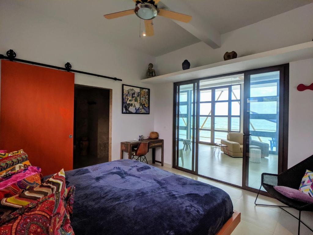 Llit o llits en una habitació de Punta Malibu
