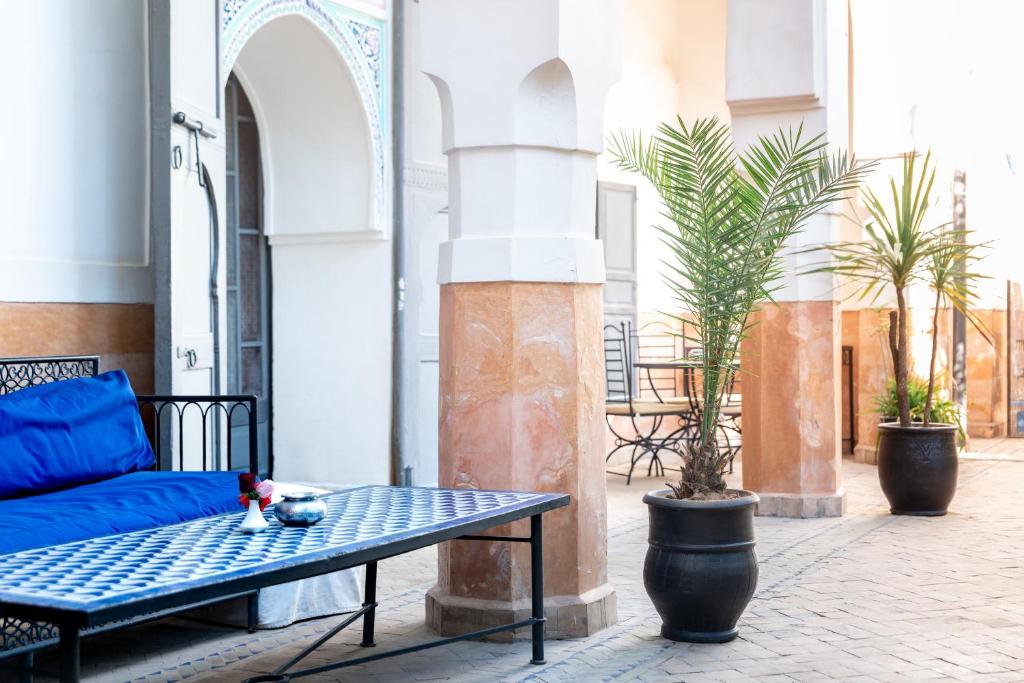 Balkón nebo terasa v ubytování Riad Laila