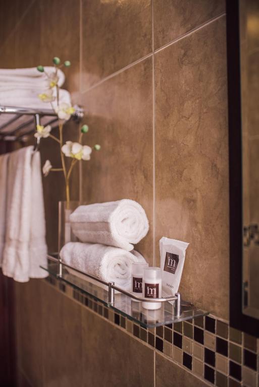 Koupelna v ubytování Hotel Majova Inn Xalapa