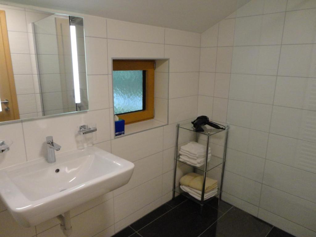 Koupelna v ubytování Haus Sageler
