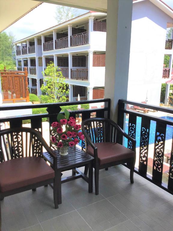 Balkón nebo terasa v ubytování Pratum Resort