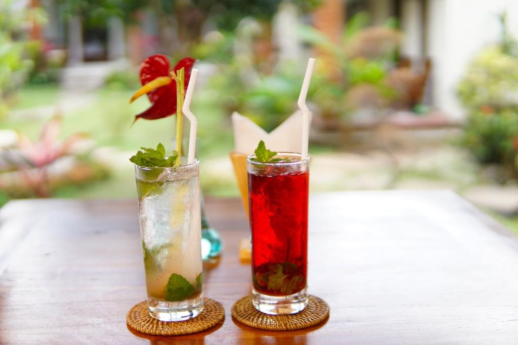 Nápoje v ubytování BatanTop Ubud guest house