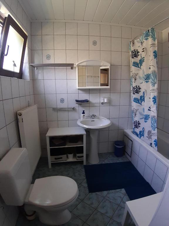 Koupelna v ubytování B&B Circuitez-vous