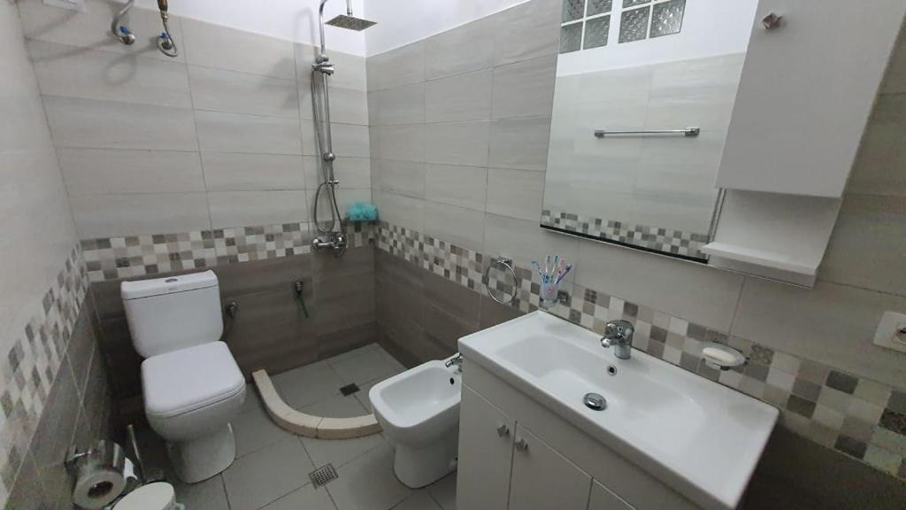 Koupelna v ubytování Unejs Apartment