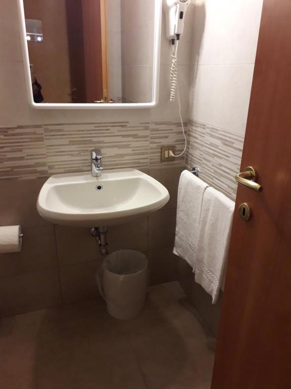 Koupelna v ubytování Hotel Fornaci